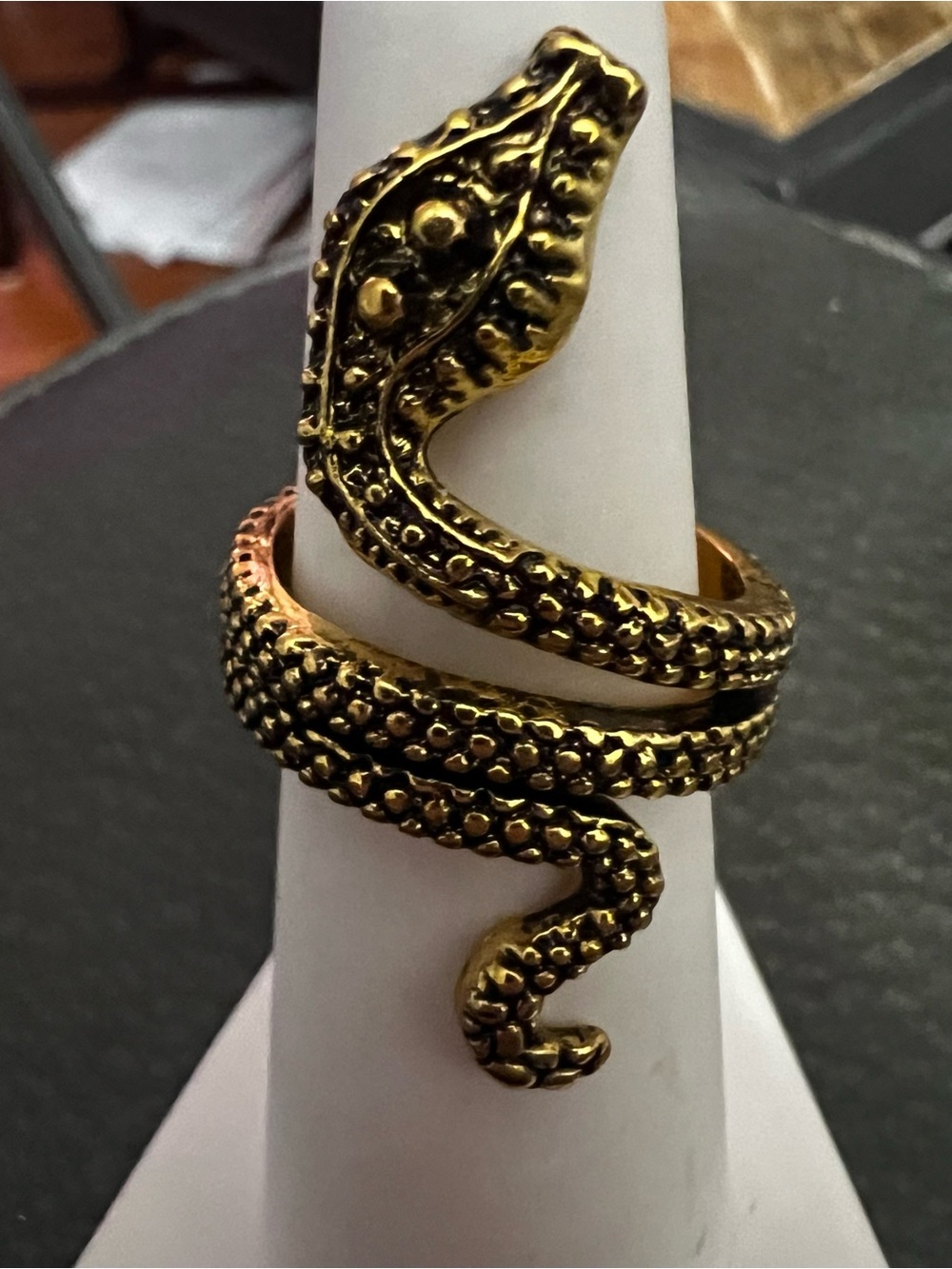 T.J.Maxx Gold-Tone Coiled Snake Ring